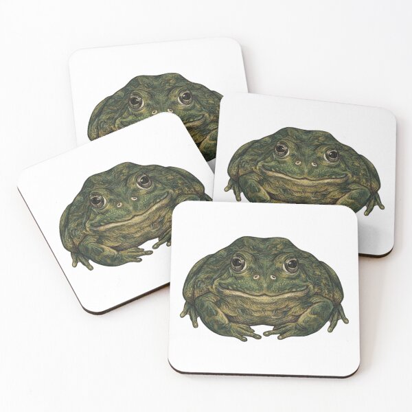 Item preview, Big Green Frog Portrait Illustration designed and sold by Deilage.