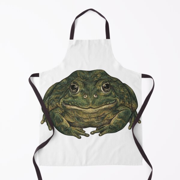 Item preview, Big Green Frog Portrait Illustration designed and sold by Deilage.