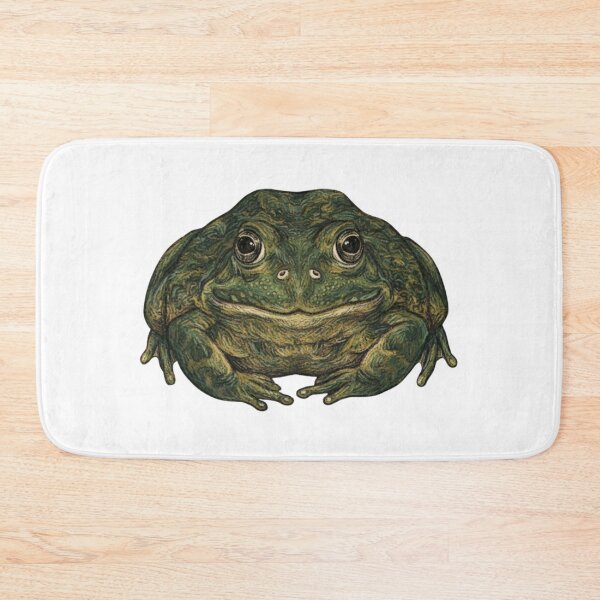 Item preview, Big Green Frog Portrait Illustration designed and sold by Deilage.
