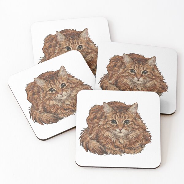 Item preview, Fluffy Orange Tabby Cat Cozy Portrait designed and sold by Deilage.