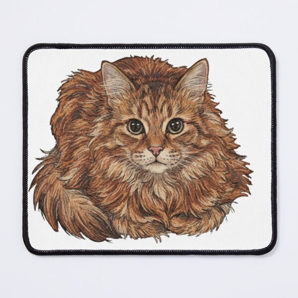 Item preview, Fluffy Orange Tabby Cat Cozy Portrait designed and sold by Deilage.