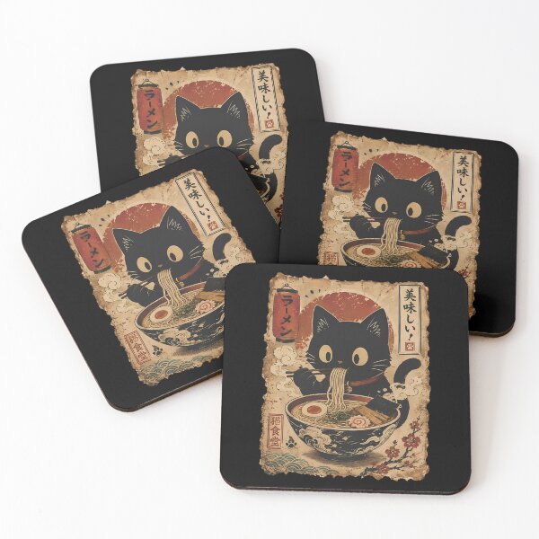 Item preview, Ramen Cat, Cute Black Cat Noodles , Japanese Food Shirt, Cat Lover designed and sold by AsjasminEhavan.