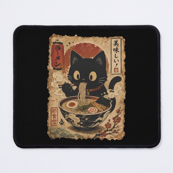 Item preview, Ramen Cat, Cute Black Cat Noodles , Japanese Food Shirt, Cat Lover designed and sold by AsjasminEhavan.