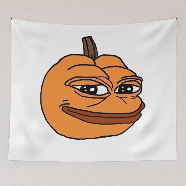Item preview, Pepe The Pumpkin Meme Halloween  designed and sold by Kathleenblairo.