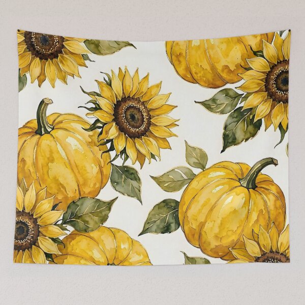 Item preview, Fall Pumpkins Sunflowers  designed and sold by GraphicsClub.