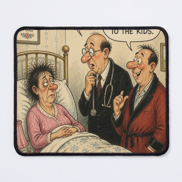 Item preview, Seaside Postcard: Poorly Wife designed and sold by halibutgoatramb.