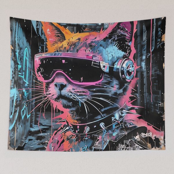 Item preview, Cyber Alley Feline designed and sold by ONYX Pixee.