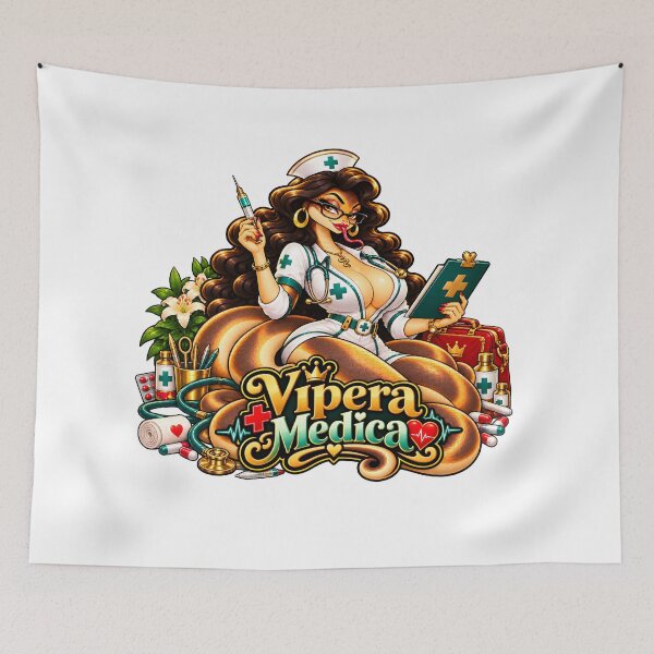 Item preview, Vipera Medica – Glamorous Serpent Nurse designed and sold by PRINTIONAL.