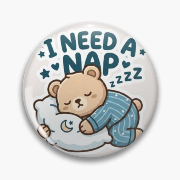 Item preview, Cute Sleeping Teddy Bear - "I Need A Nap"  designed and sold by lovelys-store.