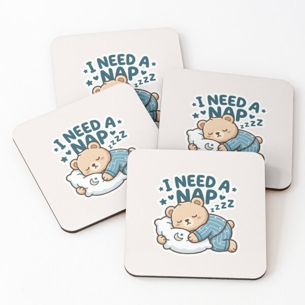 Item preview, Cute Sleeping Teddy Bear - "I Need A Nap"  designed and sold by lovelys-store.
