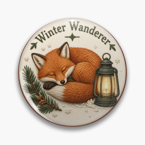 Item preview, Winter Wanderer Sleeping Fox designed and sold by InkWeaveShop.
