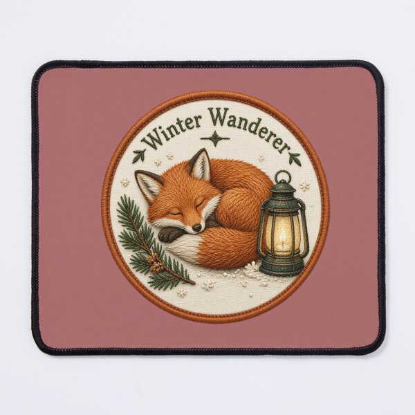 Item preview, Winter Wanderer Sleeping Fox designed and sold by InkWeaveShop.
