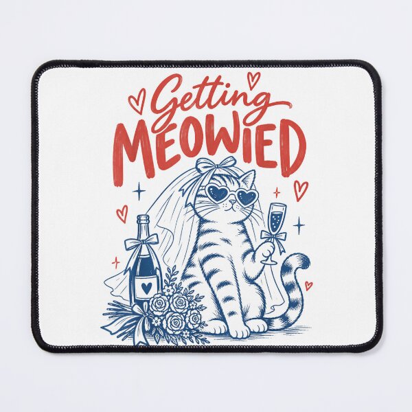 Item preview, Getting Meowied Funny Cat Bride Cat Wedding Bachelorette designed and sold by BURRITO-STUDIO.