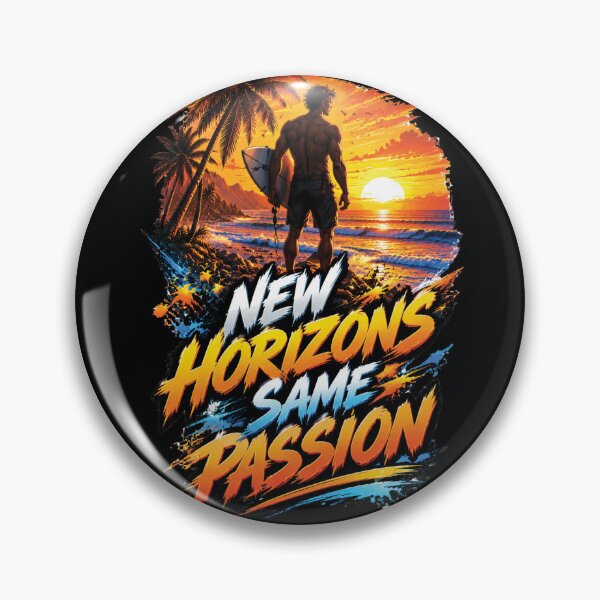 Item preview, New Horizons Same Passion Surfing Ocean Adventure Design designed and sold by M. Mamdouh Artworks.