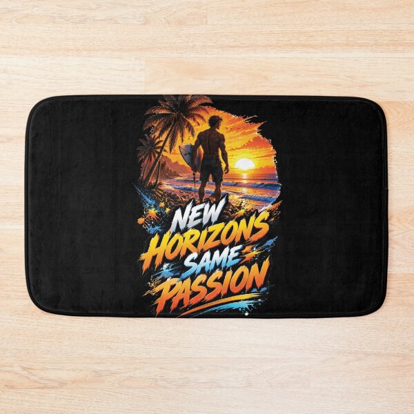 Item preview, New Horizons Same Passion Surfing Ocean Adventure Design designed and sold by M. Mamdouh Artworks.