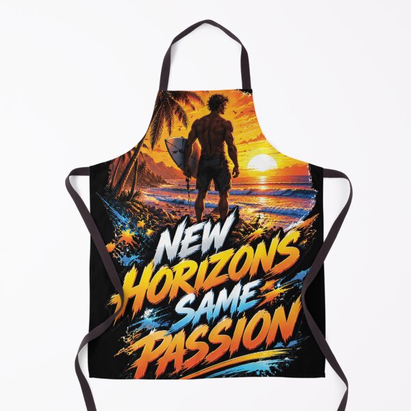Item preview, New Horizons Same Passion Surfing Ocean Adventure Design designed and sold by M. Mamdouh Artworks.