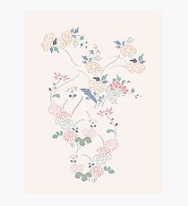 Small floral - beige Photographic Print