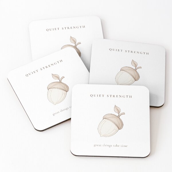 Item preview, Quiet Strength — Acorn Line Art designed and sold by KONVERSKIY.