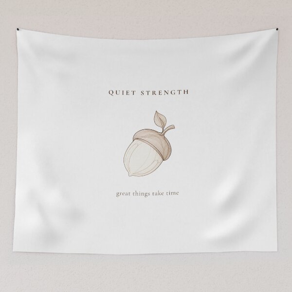 Item preview, Quiet Strength — Acorn Line Art designed and sold by KONVERSKIY.