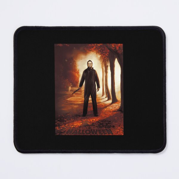 Item preview, Masked Slasher Thriller Autumn Woods Horror Portrait designed and sold by NitikaNadkarni.