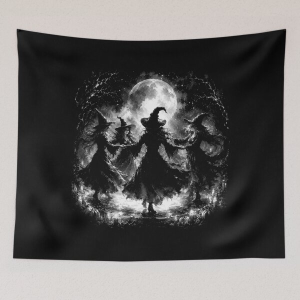 Item preview, Dancing Witches , Coven Moon Ritual, Halloween , Vintage Spooky designed and sold by KeitaHarisonZ.