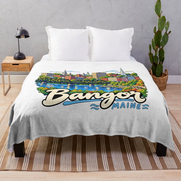Item preview, Hand Drawn Bangor Maine Travel Souvenir Landmark Gift designed and sold by MichaeIRellov.