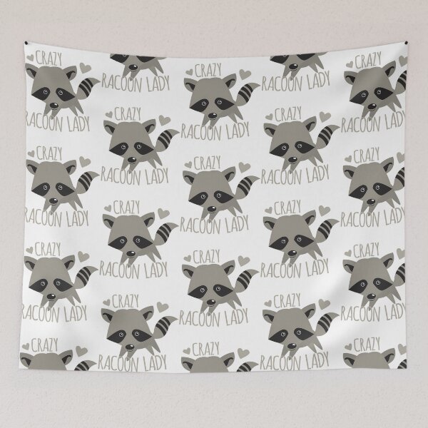 Item preview, Crazy Racoon Lady designed and sold by elizah-jeffcoat.