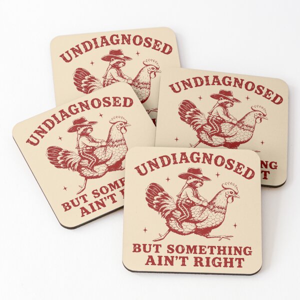 Item preview, Undiagnosed But Something Ain't Right Funny Raccoon Chicken designed and sold by nasr-say.