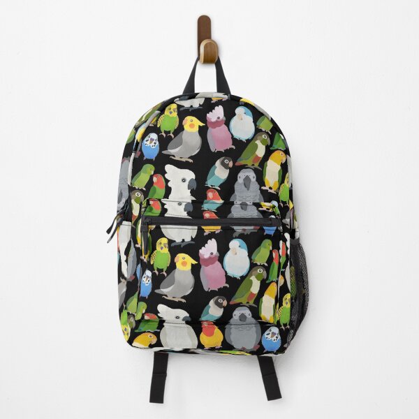 Item preview, Illustration of Colorful Parrots - Pattern with different parrot species designed and sold by FandomizedRose.