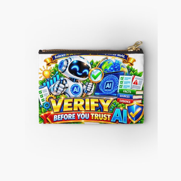 Item preview, Verify Before You Trust AI. designed and sold by New Wave Artworks & Odds &Ends.