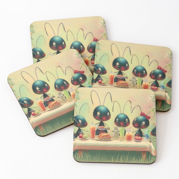 Item preview, Cheerful Ants Enjoying a Picnic in Nature's Embrace designed and sold by Artessie.