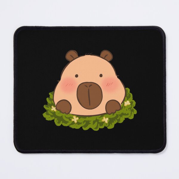 Item preview, Cute Capybara In Floral Wreath Kawaii Animal Graphic designed and sold by MoodSays.