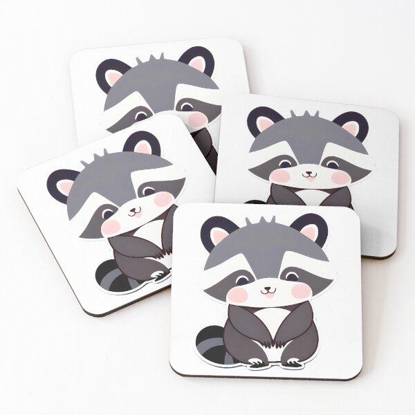 Item preview, Cute Kawaii Racoon designed and sold by elizah-jeffcoat.