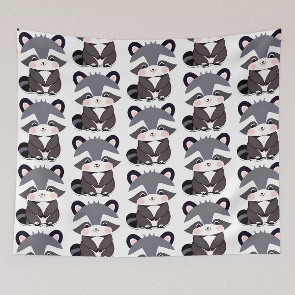 Item preview, Cute Kawaii Racoon designed and sold by elizah-jeffcoat.