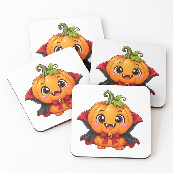 Item preview, Adorable Vampire Pumpkin Halloween Character designed and sold by Pixanova.