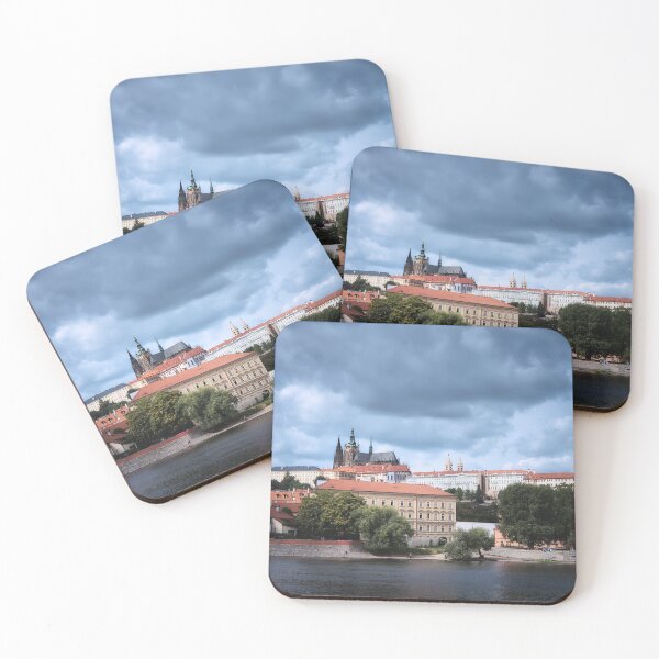Item preview, Prague Castle and St Vitus Cathedral under dramatic storm clouds designed and sold by RastislavS.