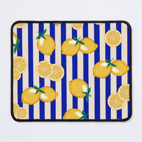 Item preview, lemons and stripes designed and sold by FVO-italydesign.