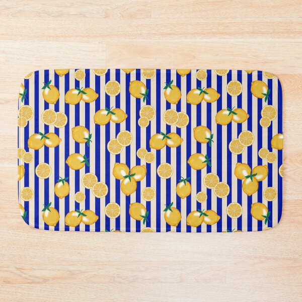 Item preview, lemons and stripes designed and sold by FVO-italydesign.