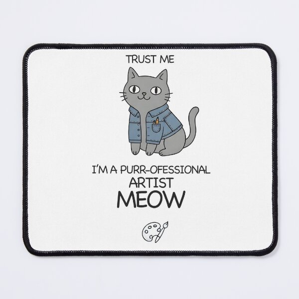 Item preview, The Purr-ofessional Artist Cat designed and sold by Vlammielou4.