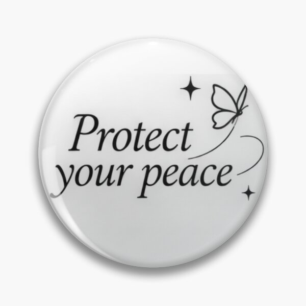 Item preview, Protect Your Peace Minimalist Butterfly Quote T-Shirt Design designed and sold by EdgeSphere.