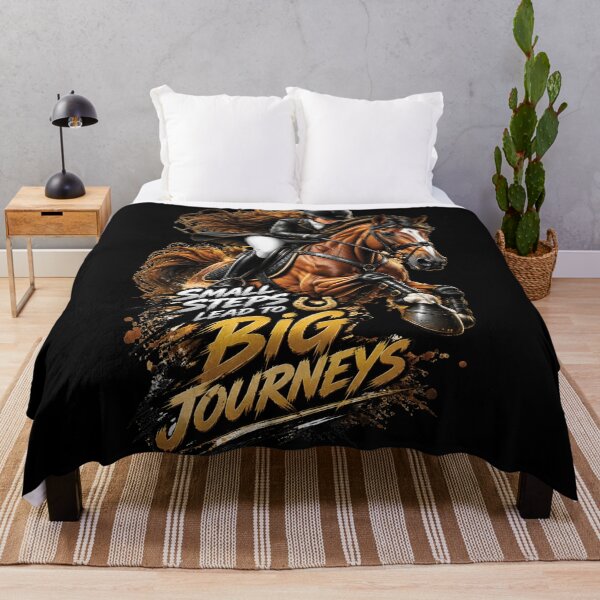 Item preview, Small Steps Lead To Big Journeys Equestrian Horse Riding Design designed and sold by M. Mamdouh Artworks.