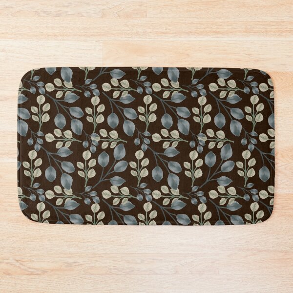 Item preview, Botanical Foliage Smoked Espresso Seamless Pattern Art designed and sold by ​Jyoti Digital Artist.
