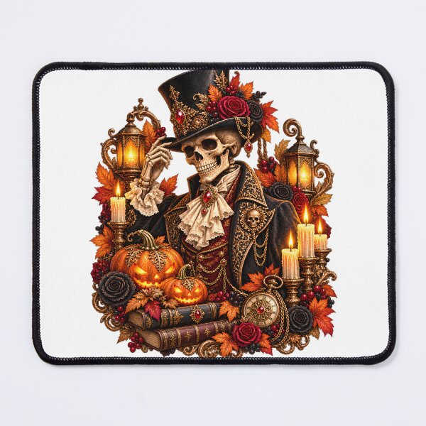 Item preview, Dapper Victorian Skeleton – Gothic Halloween Gentleman designed and sold by Clothes With Smiling Animals Walt Gral.