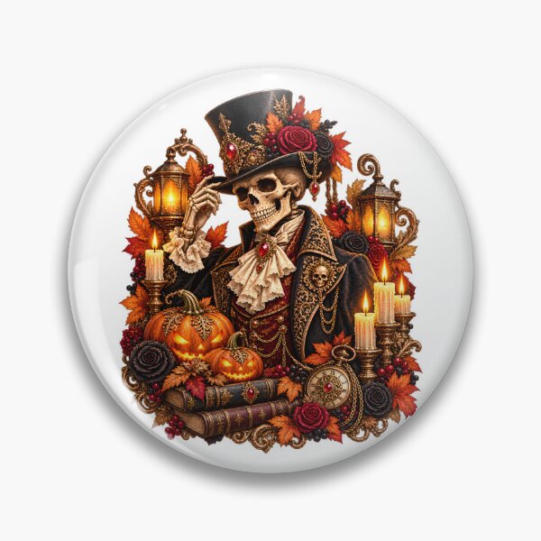 Item preview, Dapper Victorian Skeleton – Gothic Halloween Gentleman designed and sold by Clothes With Smiling Animals Walt Gral.