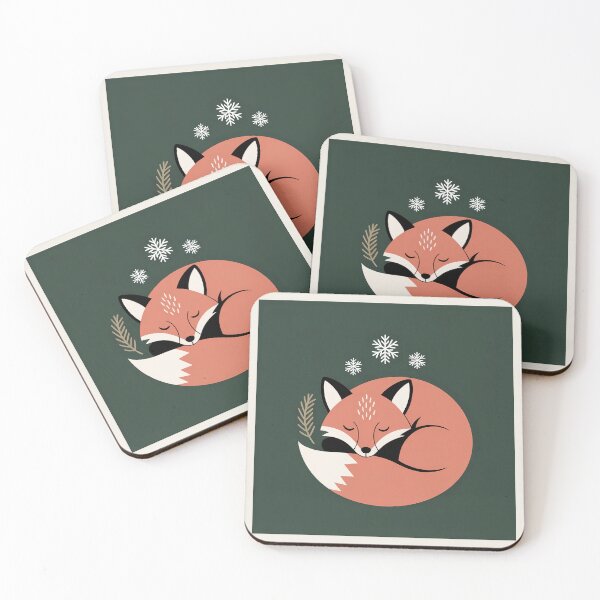 Item preview,  Sleeping Winter Fox Scandinavian Woodland Art  designed and sold by TrendMorphic.