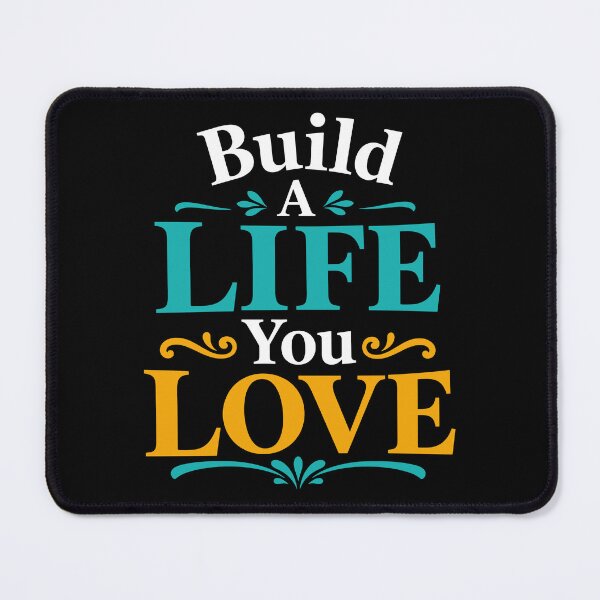 Item preview, Build a Life You Love Inspirational Lifestyle Typography T-Shirt designed and sold by rejowan-arts.