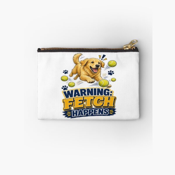 Item preview, Warning Fetch Happens – Funny Golden Retriever designed and sold by ClaussShop.