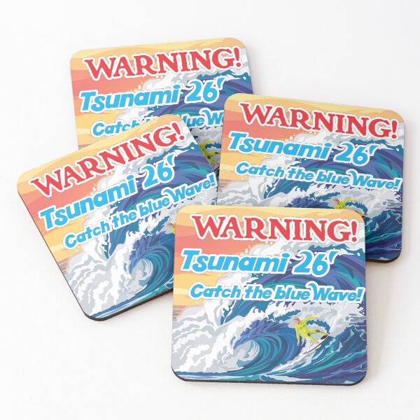Item preview, FDT — "WARNING! Tsunami 26' Catch the Blue Wave" Graphic Tee & Apparel designed and sold by LisasMasterpiece.