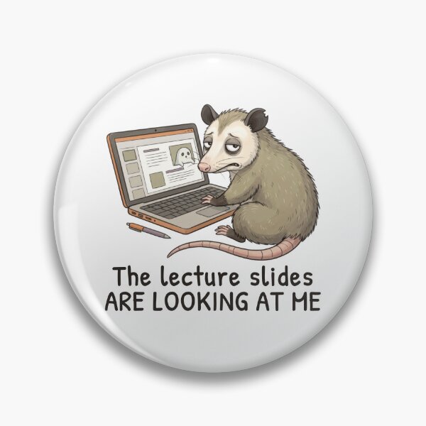 Item preview, The Lecture Slides Are Looking at Me designed and sold by ChernotytskaArt.