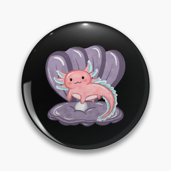 Item preview, Cute Pink Axolotl In A Seashell Pearl Graphic Design designed and sold by MoodSays.